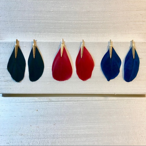 Fabulous Feather Earrings - Picture 3 of 5